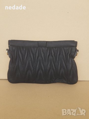 Дамска малка чанта клъч плик цвят черен , снимка 1
