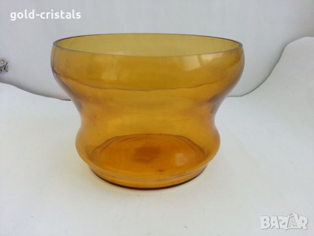 Стъклена купа фруктиера цветно стъкло, снимка 5 - Антикварни и старинни предмети - 32731711