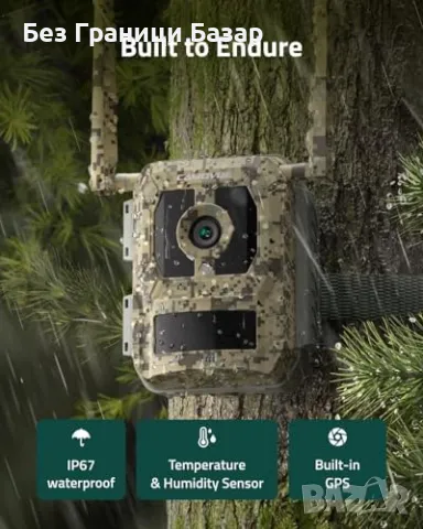 Нова 4K ловна камера с облачно съхранение, интелигентно заснемане, 4G LTE, снимка 8 - IP камери - 49379252