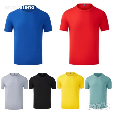 Мъжка семпла ежедневна тениска с къс ръкав, 9цвята 