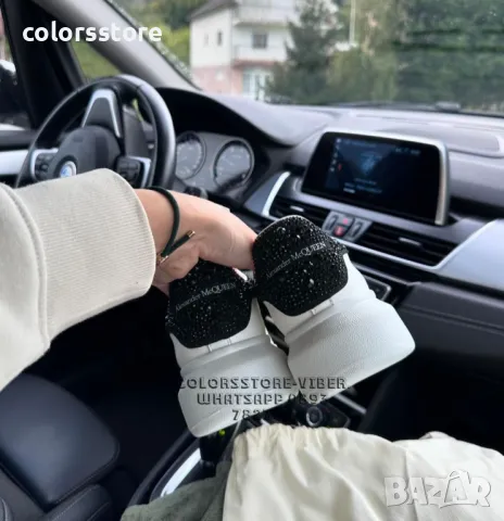 Дамски бели кецове  Alexander McQueen-BR84de, снимка 2 - Кецове - 47683178