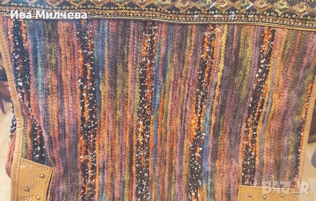 Дамска чанта от плат и еко кожа , снимка 3 - Чанти - 43468009