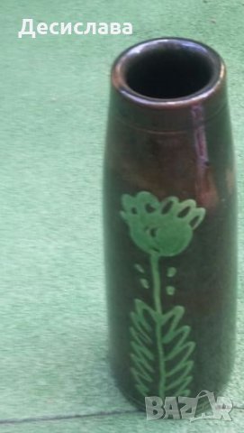 Ретро ваза керамична отпреди 45 години, снимка 2 - Вази - 26416556
