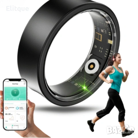 Smart пръстен–интелигентен тракер за здраве и активност в стилна форма, снимка 7 - Друга електроника - 53556297