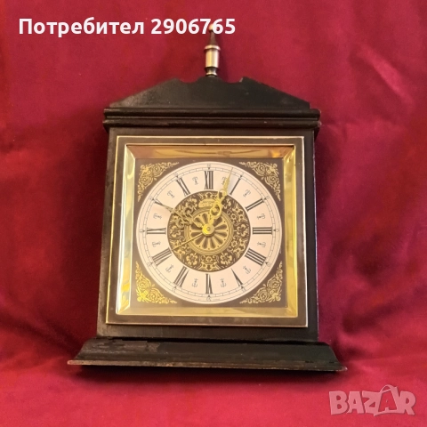 Часовник каминен Jerger Германия работещ, снимка 2 - Антикварни и старинни предмети - 52467770