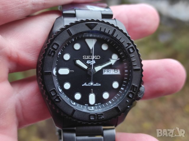 Seiko 5 5kx mod Gunmetal black , снимка 1 - Мъжки - 43315139