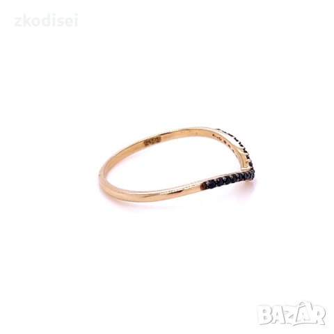 Златен дамски пръстен 0,95гр. размер:57 14кр. проба:585 модел:21900-2, снимка 2 - Пръстени - 44104086