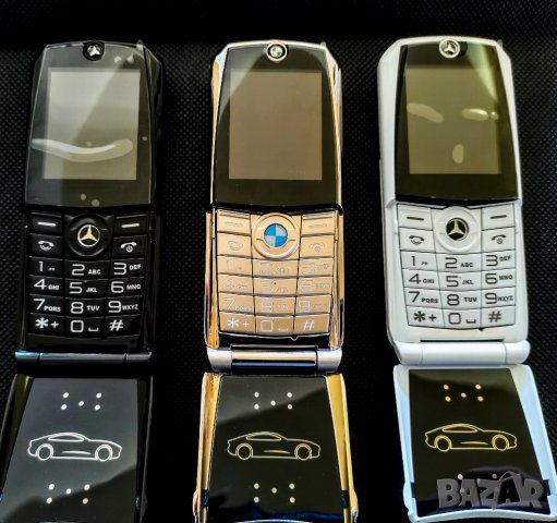 Телефон Mercedes, Луксозен метален, телефон с капаче, Мерцедес, Тип Nokia, GSM, мобилен телефон, снимка 3 - Други - 39380963