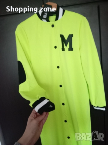 Неонова дълга рокля “College style”, снимка 2 - Рокли - 52254850