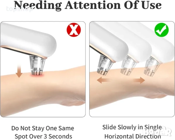 Уред за почистване на черни точки и грижа за лице Y002 + инструменти, снимка 4 - Маши за коса - 50493140