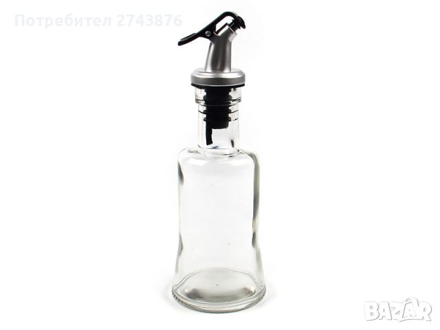 Стъклена бутилка с дозатор-200мл , снимка 2 - Аксесоари за кухня - 43944216