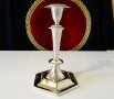 Английски посребрен свещник Art Deco,маркиран. , снимка 2