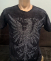 Мъжка тениска AFFLICTION Studded Phoenix Charcoal Grey S Small, снимка 5