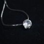 Нежно колие на безцветна корда с камък цирконий нови модели, снимка 3