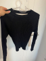 Дамска черна блуза, снимка 1 - Блузи с дълъг ръкав и пуловери - 43622803
