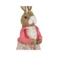 Великденско зайче Mercado Trade, С розово яке и кошница с яйца, 80 см, снимка 4