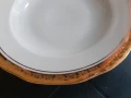 Български порцелан Китка Нови Пазар големи чинии 6 бр позлат, снимка 6
