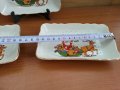 Стар български порцелан чинии Коледа дядо мраз , снимка 6