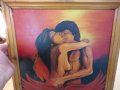 картина, еротика Мъжът и жената в огъня на любовта закриляни от огнения феникс - 18+, снимка 2