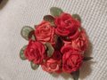 Венче за свещник "Розички" 💥, снимка 1 - Изкуствени цветя - 37463349