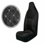 Комплект 2+1 Универсална тапицерия за предни седалки на бус, Черен, снимка 2