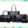 ПРОМОЦИЯ комплект от 6 броя луксозни дамски чанти , снимка 1 - Чанти - 43270526
