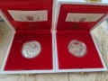 сребърни Ватикана 500 лири 1992г и 1995г UNC, снимка 1