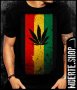 Тениска с щампа GANJA FLAG, снимка 1 - Тениски - 36632525