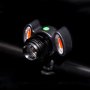 Водоустойчив LED фар за велосипед с три светлини и ръчен фокус, снимка 3