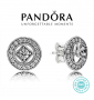 Дамски обеци Пандора сребро 925 Pandora Vintage Allure Earrings. Колекция Amélie