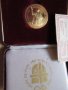Папа 1 посещава Канада Позлатен Медальон със Серитификaт за идентичност, снимка 1 - Нумизматика и бонистика - 33202846