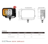 42W LED Халоген FLOOD – Бял Работен Фар с Жълта и Червена DRL Светлина 12V/24V, снимка 2