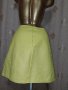 Vero Moda M Жълта кожена къса пола @, снимка 2