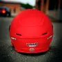 Каска за мотор, скутер С Визьор - Червено, снимка 4