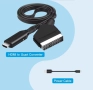 HDMI - Scart /RCA конвертор адаптер с захранващ кабел , снимка 6