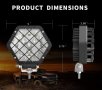 5-инчови 48W 4800 лумена LED светлини, Spot Light Pod, офроуд светлини, подходяща за лодка, джип, SU, снимка 2