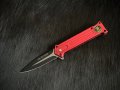 Сгъваем нож (flipper) във военен стил Linder Red Arrow. (337111), снимка 1 - Ножове - 42988969