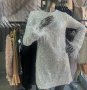 PACY PARAPANOVA рокля в сребрист цвят с пера, снимка 1 - Рокли - 43956451