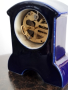Стар порцеланов анимиран настолен часовник, снимка 3