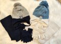 Зимен комплект шапка, шал и ръкавички 1-4г
