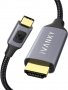 iVANKY USB C to HDMI Cable, 4K@60Hz - Thunderbolt 3 (2 Meter)