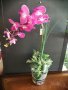 Изкуствена орхидея в кашпа , снимка 1