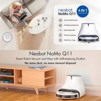 Neabot NoMo Q11 – Прахосмукачка робот със скрит лазер и автоматичен контейнер за отпадъци , снимка 13 - Прахосмукачки - 36796773