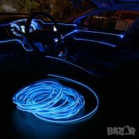 Интериорно -Амбиентно Осветление на Автомобили  - 3м. / 7 цвята, снимка 3 - Аксесоари и консумативи - 33094201