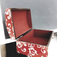 Кутия за бижута дървена с рисунък от всички страни, снимка 8 - Декорация за дома - 35111278
