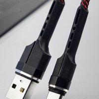 Кабел за бързо зареждане и прехвърляне на данни, USB към USB Type-C XS-026 - 125 см, снимка 4 - USB кабели - 40027987
