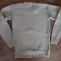 Ръчно плетен пуловер, снимка 2 - Блузи с дълъг ръкав и пуловери - 39021448