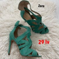 обувки сандали на ток 37 zara , снимка 11 - Дамски обувки на ток - 38069011