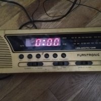 Furntronic радио 1990 г-Furntronic UKW/MW Furniture Clock Radio FCR 10 goldfarben-немско работи, снимка 12 - Радиокасетофони, транзистори - 43009266