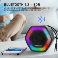 TECEVO HEX Bluetooth безжичен високоговорител с LED светлина, снимка 5 - Bluetooth тонколони - 43584569